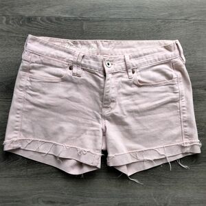 Madewell Pink Cut Off Jean Denim Shorts Women's Size 26 Comfort Stretch Beach